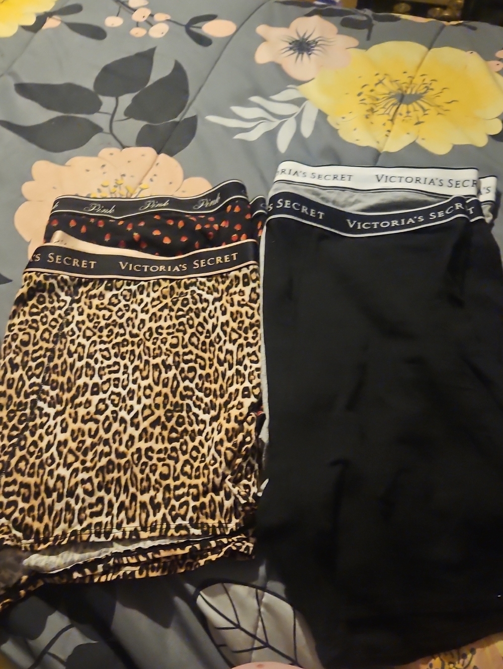 Lot Of 4 Victoria's Secret/Pink Boxer Shorts